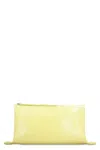 Jil Sander Leather Clutch With Gold-tone Metal Hardware