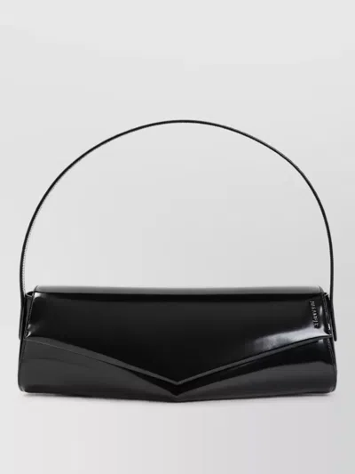 Jil Sander Leather Clutch Bag In Purple