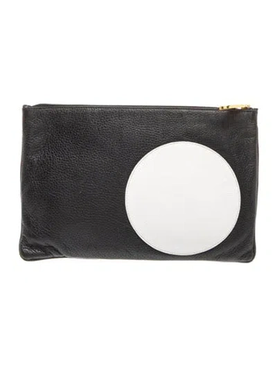 Pre-owned Jil Sander Leather Clutch In Black