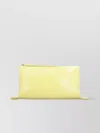 Jil Sander Leather Clutch With Gold-tone Metal Hardware