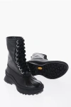Jil Sander Leather Combat Boots With Vibram Sole