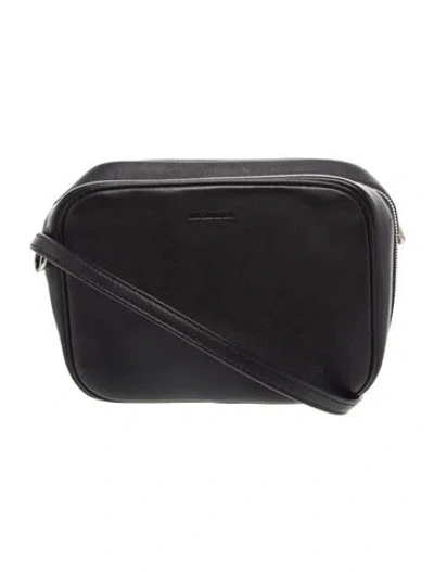 Pre-owned Jil Sander Leather Crossbody Bag In Black