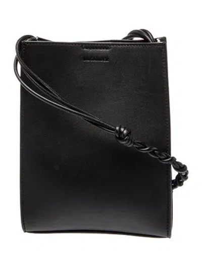 Pre-owned Jil Sander Leather Crossbody Bag In Black