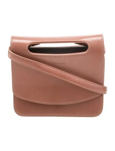 Pre-owned Jil Sander Leather Crossbody Bag In Brown
