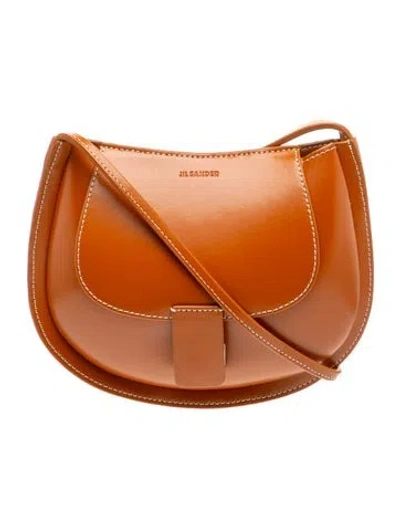 Pre-owned Jil Sander Leather Crossbody Bag In Brown