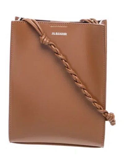 Pre-owned Jil Sander Leather Crossbody Bag In Brown