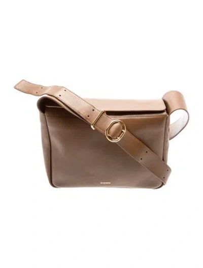 Pre-owned Jil Sander Leather Crossbody Bag In Brown