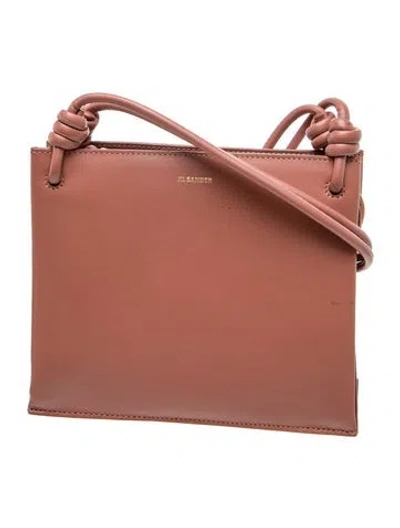Pre-owned Jil Sander Leather Crossbody Bag In Pink