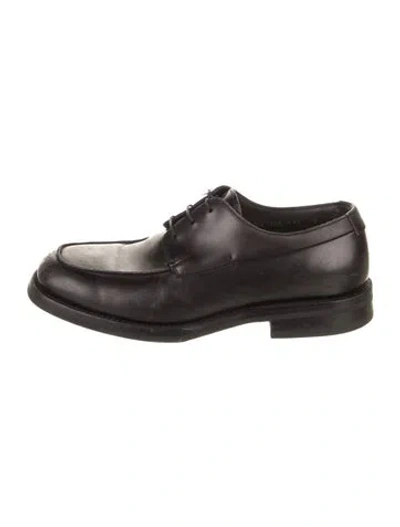 Pre-owned Jil Sander Leather Derby Shoes In Black