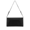 Jil Sander Leather Envelope Clutch  Black