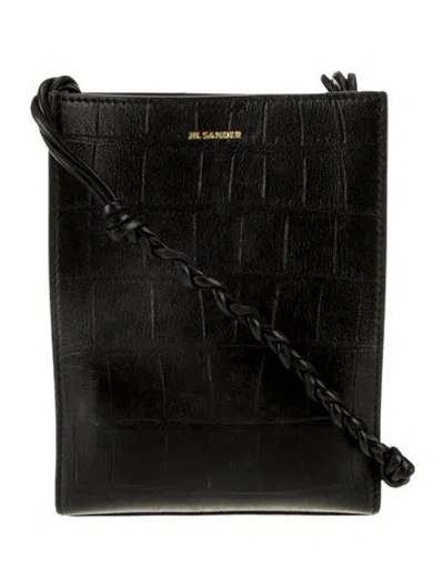 Pre-owned Jil Sander Leather Evening Bag In Black