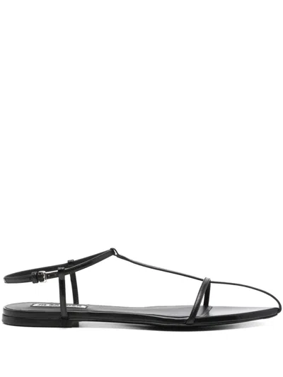 Jil Sander Leather Flat Sandals