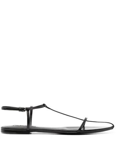 JIL SANDER JIL SANDER LEATHER FLAT SANDALS