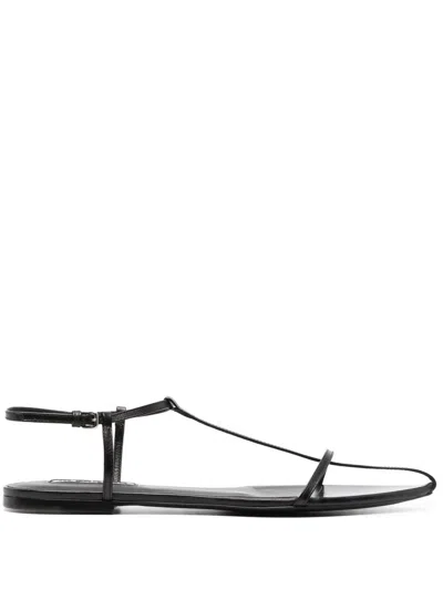 JIL SANDER JIL SANDER LEATHER FLAT SANDALS