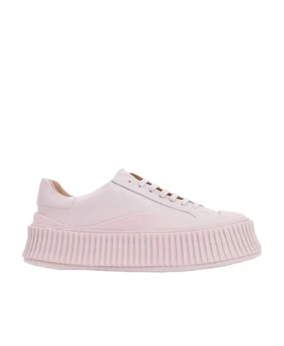Jil Sander Purple Leather Sneakers In 536 Pastel