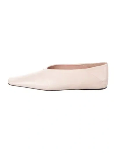 Pre-owned Jil Sander Leather Flats In Pink