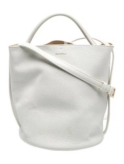 Pre-owned Jil Sander Leather Gianni Chiarini Amella Medium In White