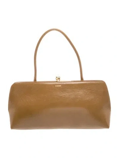 Pre-owned Jil Sander Leather Goji Leather Tote Bag Small In Brown