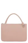 Jil Sander Leather Clutch With Removable Strap In Pink