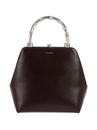 Jil Sander Leather Handbag In Red