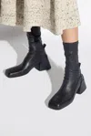 Jil Sander Stretch-leather Ankle Boots In Black