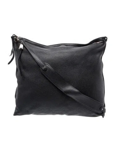 Pre-owned Jil Sander Leather Hobo In Black