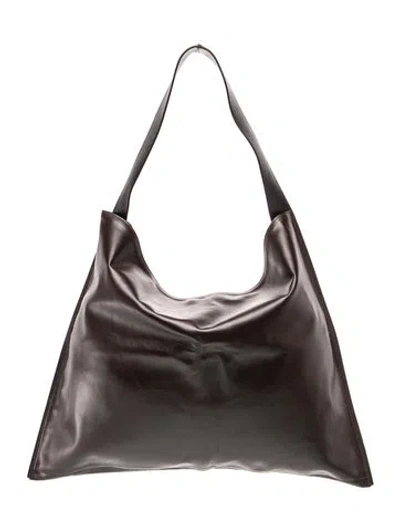 Pre-owned Jil Sander Leather Hobo In Gray