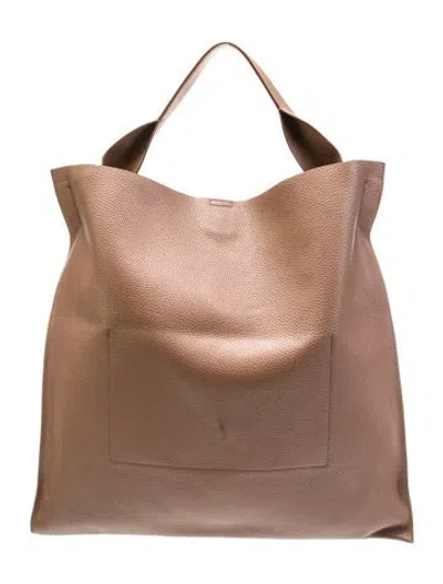 Pre-owned Jil Sander Leather Hobo In Neutral