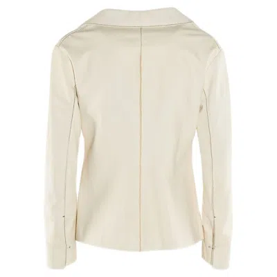 Pre-owned Jil Sander Leather Jacket Size 42