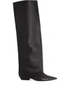 Jil Sander Leather Knee-high Boots In Black