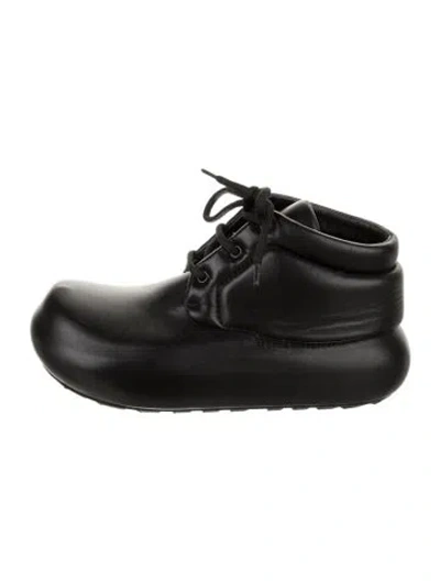 Pre-owned Jil Sander Leather Lace-up Boots In Black
