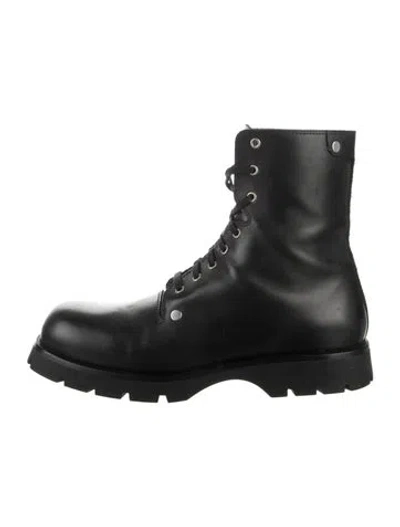 Pre-owned Jil Sander Leather Lace-up Boots In Black