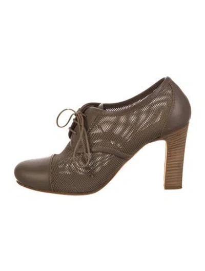 Pre-owned Jil Sander Leather Lace-up Boots In Gray