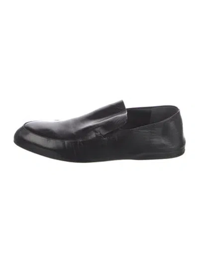 Pre-owned Jil Sander Leather Loafers In Black
