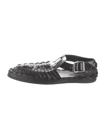 Pre-owned Jil Sander Leather Loafers In Black