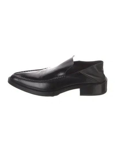 Pre-owned Jil Sander Leather Loafers In Black