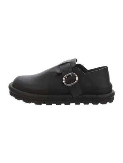 Pre-owned Jil Sander Leather Loafers In Black