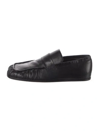 Pre-owned Jil Sander Leather Loafers In Black