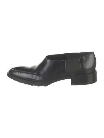 Pre-owned Jil Sander Leather Loafers In Black