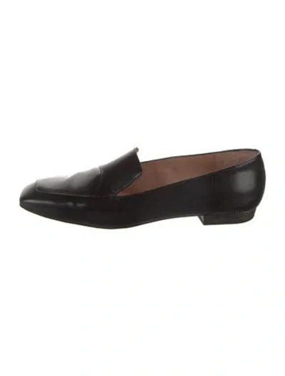 Pre-owned Jil Sander Leather Loafers In Black