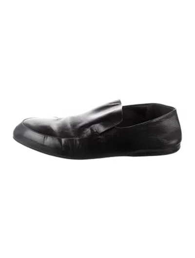 Pre-owned Jil Sander Leather Loafers In Black