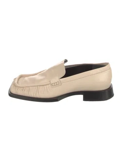 Pre-owned Jil Sander Leather Loafers In Neutral