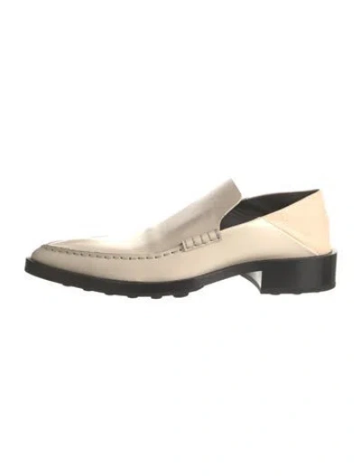 Pre-owned Jil Sander Leather Loafers In Neutral