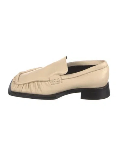 Pre-owned Jil Sander Leather Loafers In Neutral