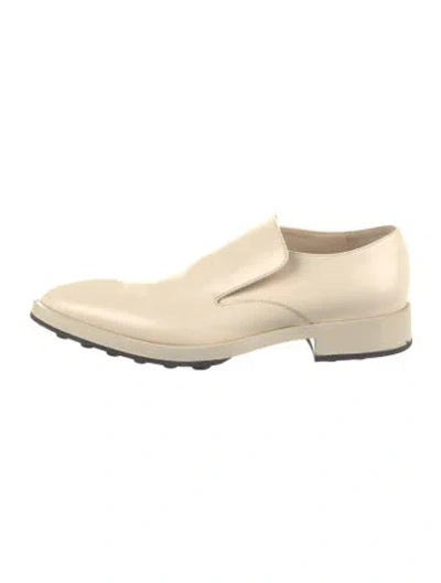 Pre-owned Jil Sander Leather Loafers In Neutral