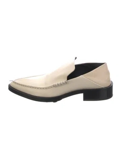 Pre-owned Jil Sander Leather Loafers In Neutrals