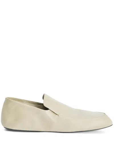 Jil Sander Leather Loafers In Neutrals