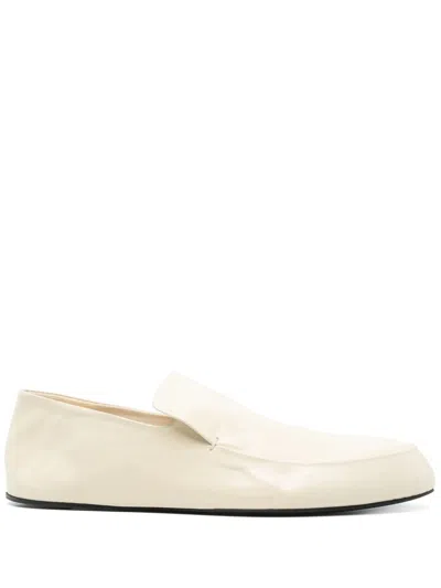 Jil Sander Leather Loafers In Neutrals