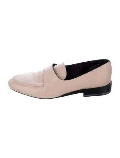 Pre-owned Jil Sander Leather Loafers In Pink