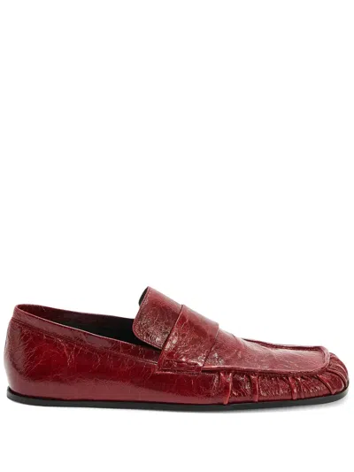 JIL SANDER LEATHER LOAFERS